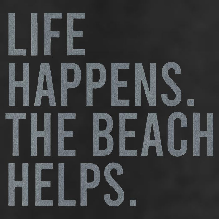 Life Happens The Beach Helps Golf Towel