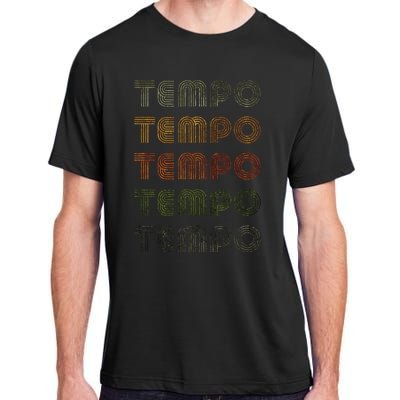 Love Heart Tempo Grunge Vintage Style Black Tempo Adult ChromaSoft Performance T-Shirt