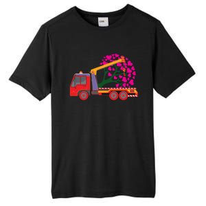 Love Heart Tree On Crane Truck Gift Tall Fusion ChromaSoft Performance T-Shirt