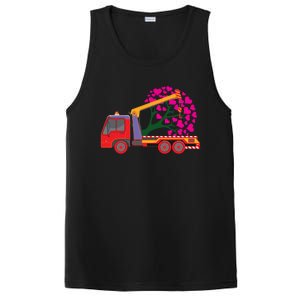 Love Heart Tree On Crane Truck Gift PosiCharge Competitor Tank