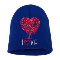 Love Heart Tree Valentines Day Matching Gift Great Gift Short Acrylic Beanie