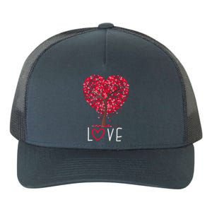 Love Heart Tree Valentines Day Matching Gift Great Gift Yupoong Adult 5-Panel Trucker Hat