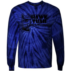 Llama Hawk Tuah 24 Spit On That Thang Tie-Dye Long Sleeve Shirt