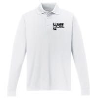 Llama Hawk Tuah 24 Spit On That Thang Performance Long Sleeve Polo