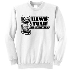 Llama Hawk Tuah 24 Spit On That Thang Sweatshirt