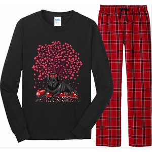 Love Heart Tree Labrador Retriever Dog Valentine's Day Meaningful Gift Long Sleeve Pajama Set