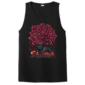 Love Heart Tree Labrador Retriever Dog Valentine's Day Meaningful Gift PosiCharge Competitor Tank