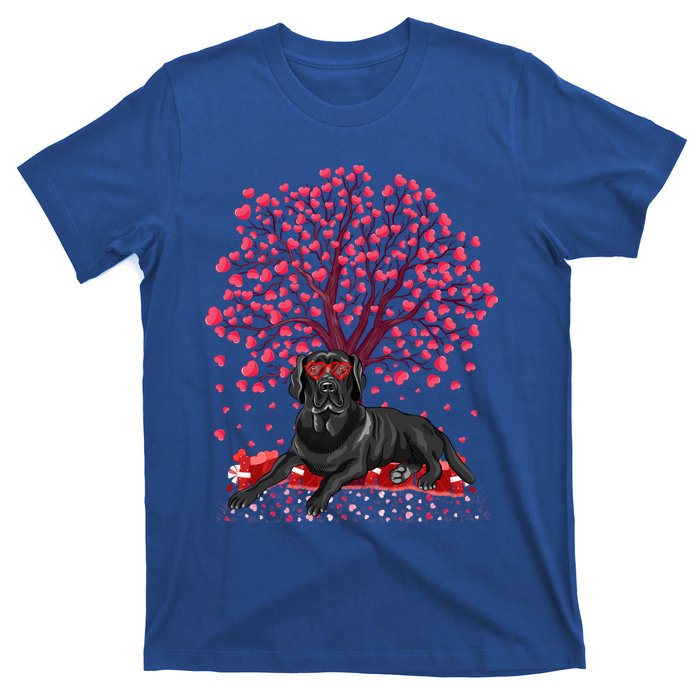 Love Heart Tree Labrador Retriever Dog Valentine's Day Meaningful Gift T-Shirt