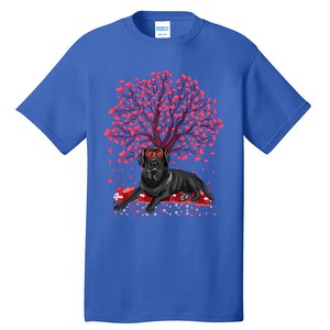 Love Heart Tree Labrador Retriever Dog Valentine's Day Meaningful Gift Tall T-Shirt