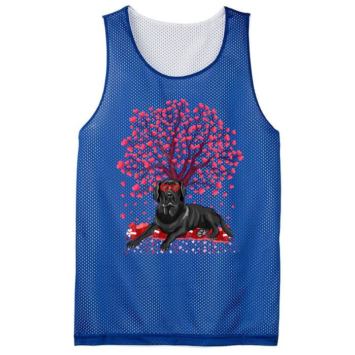 Love Heart Tree Labrador Retriever Dog Valentine's Day Meaningful Gift Mesh Reversible Basketball Jersey Tank