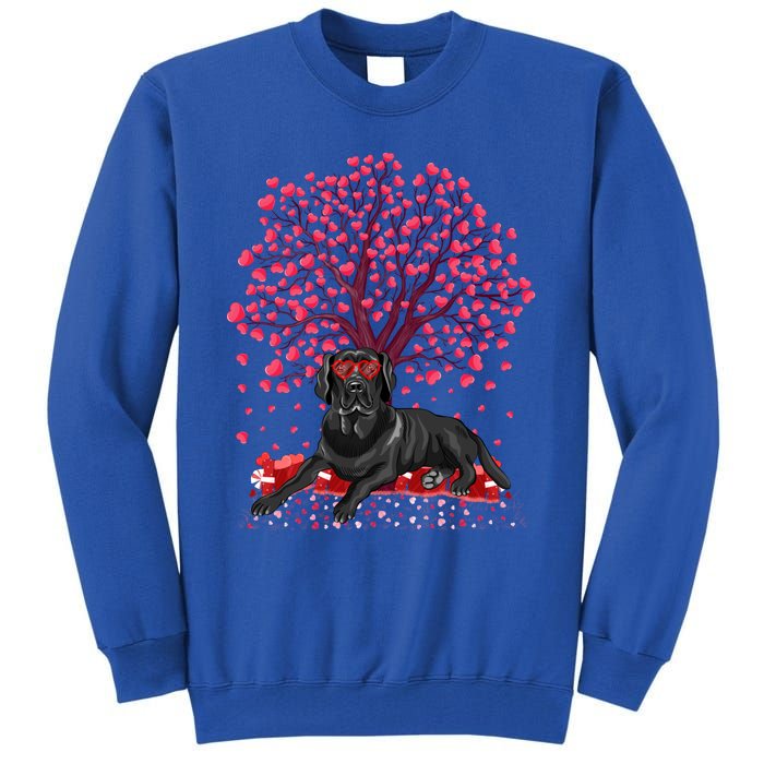 Love Heart Tree Labrador Retriever Dog Valentine's Day Meaningful Gift Tall Sweatshirt