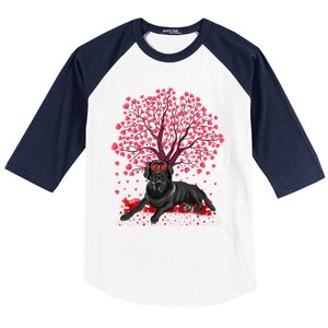 Love Heart Tree Labrador Retriever Dog Valentine's Day Meaningful Gift Baseball Sleeve Shirt