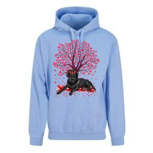 Love Heart Tree Labrador Retriever Dog Valentine's Day Meaningful Gift Unisex Surf Hoodie