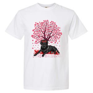 Love Heart Tree Labrador Retriever Dog Valentine's Day Meaningful Gift Garment-Dyed Heavyweight T-Shirt