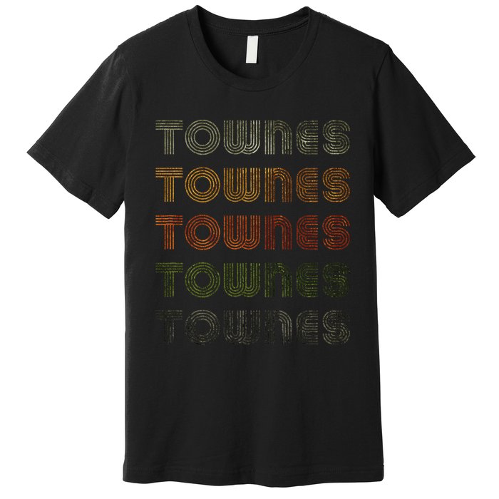 Love Heart Townes Grunge Vintage Style Black Townes Premium T-Shirt