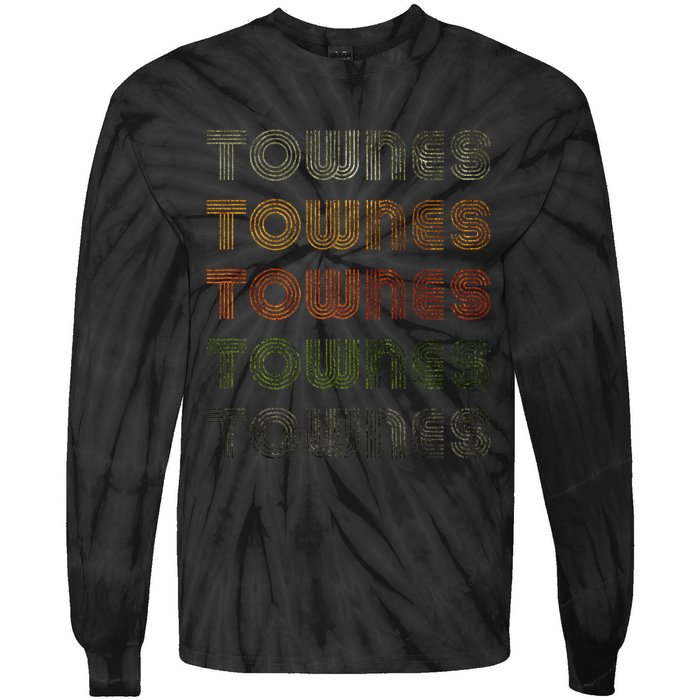 Love Heart Townes Grunge Vintage Style Black Townes Tie-Dye Long Sleeve Shirt