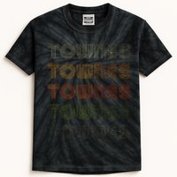 Love Heart Townes Grunge Vintage Style Black Townes Kids Tie-Dye T-Shirt