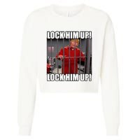 Lock Him Up! (Trump Orange Jumpsuit) Cropped Pullover Crew