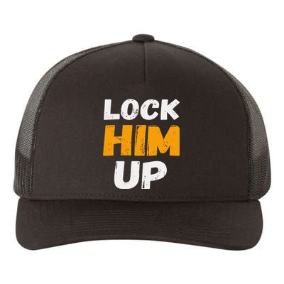 Lock Him Up Trump Political Protest Product Yupoong Adult 5-Panel Trucker Hat