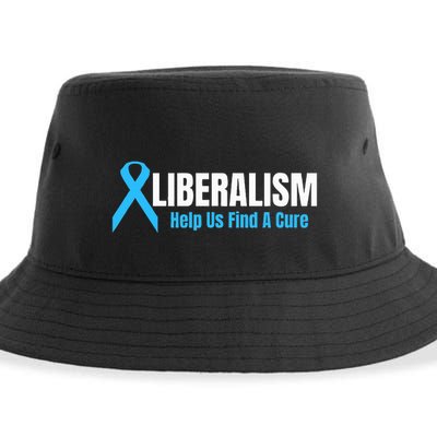 Liberalism Help Us Find A Cure T For Conservatives Sustainable Bucket Hat