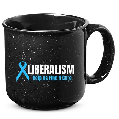 Liberalism Help Us Find A Cure T For Conservatives 15oz Campfire Ceramic Mug