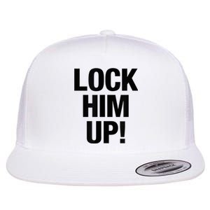 Lock Him Up! Flat Bill Trucker Hat