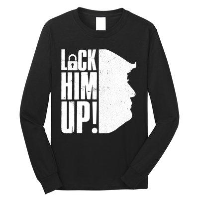 Lock Him Up Democrat Anti Trump Impeach 45 Resist Resign Long Sleeve Shirt