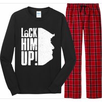 Lock Him Up Democrat Anti Trump Impeach 45 Resist Resign Long Sleeve Pajama Set