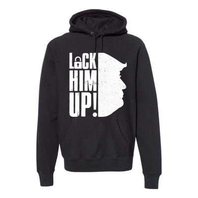 Lock Him Up Democrat Anti Trump Impeach 45 Resist Resign Premium Hoodie