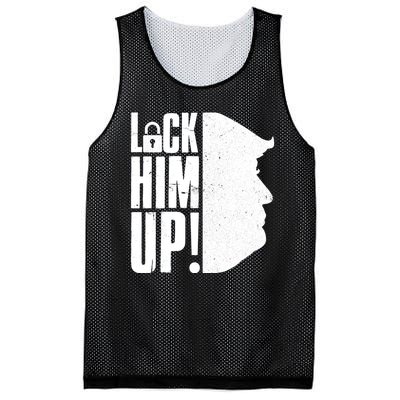 Lock Him Up Democrat Anti Trump Impeach 45 Resist Resign Mesh Reversible Basketball Jersey Tank