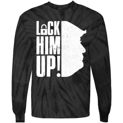 Lock Him Up Democrat Anti Trump Impeach 45 Resist Resign Tie-Dye Long Sleeve Shirt