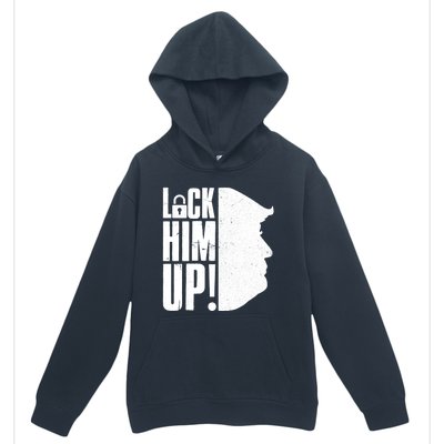 Lock Him Up Democrat Anti Trump Impeach 45 Resist Resign Urban Pullover Hoodie