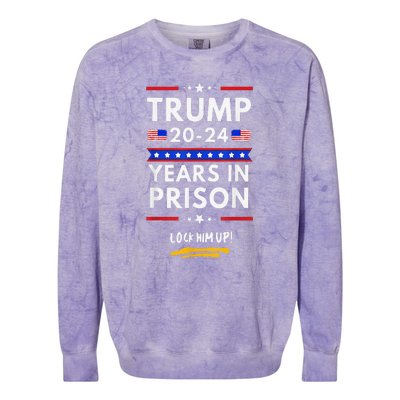 Lock Him Up 20202024 Years In Prison AntiTrump Political Colorblast Crewneck Sweatshirt