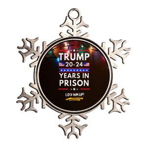 Lock Him Up 20202024 Years In Prison AntiTrump Political Metallic Star Ornament