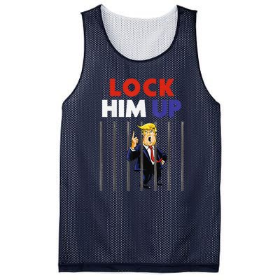 Lock Him Up Anti Trump Political Mesh Reversible Basketball Jersey Tank