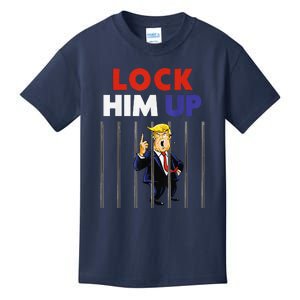 Lock Him Up Anti Trump Political Kids T-Shirt