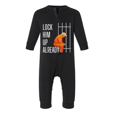 Lock Him Up Already Infant Fleece One Piece