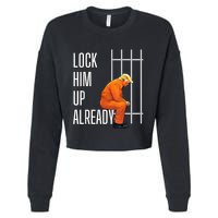 Lock Him Up Already Cropped Pullover Crew