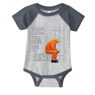 Lock Him Up Already Infant Baby Jersey Bodysuit