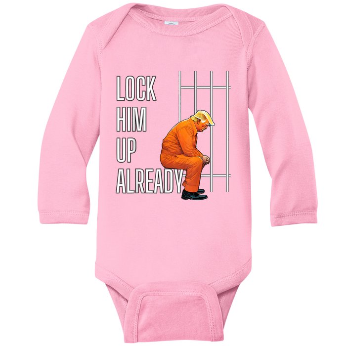 Lock Him Up Already Baby Long Sleeve Bodysuit