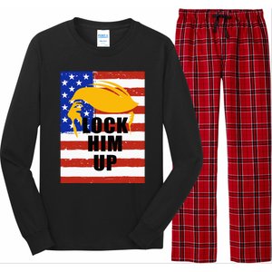 Lock Him Up Feminist Gift Long Sleeve Pajama Set