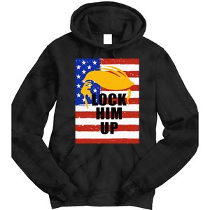 Lock Him Up Feminist Gift Tie Dye Hoodie