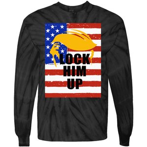 Lock Him Up Feminist Gift Tie-Dye Long Sleeve Shirt