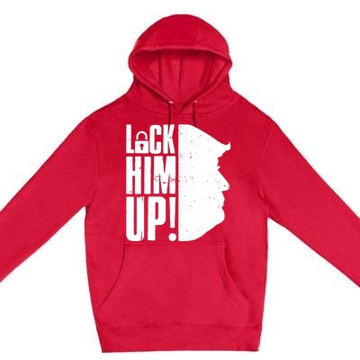 Lock Him Up Democrat Anti Trump Impeach 45 Resist Resign Premium Pullover Hoodie