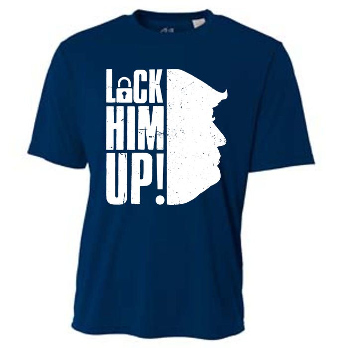 Lock Him Up Democrat Anti Trump Impeach 45 Resist Resign Cooling Performance Crew T-Shirt