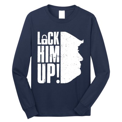 Lock Him Up Democrat Anti Trump Impeach 45 Resist Resign Long Sleeve Shirt