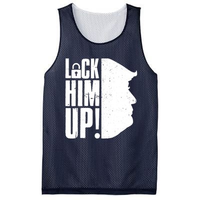 Lock Him Up Democrat Anti Trump Impeach 45 Resist Resign Mesh Reversible Basketball Jersey Tank