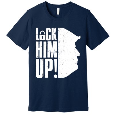 Lock Him Up Democrat Anti Trump Impeach 45 Resist Resign Premium T-Shirt