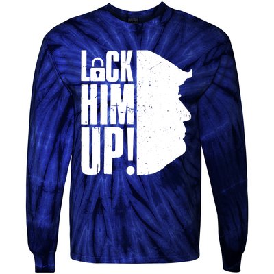 Lock Him Up Democrat Anti Trump Impeach 45 Resist Resign Tie-Dye Long Sleeve Shirt