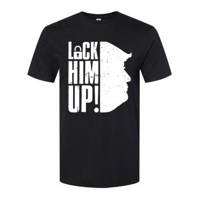 Lock Him Up Democrat Anti Trump Impeach 45 Resist Resign Softstyle® CVC T-Shirt